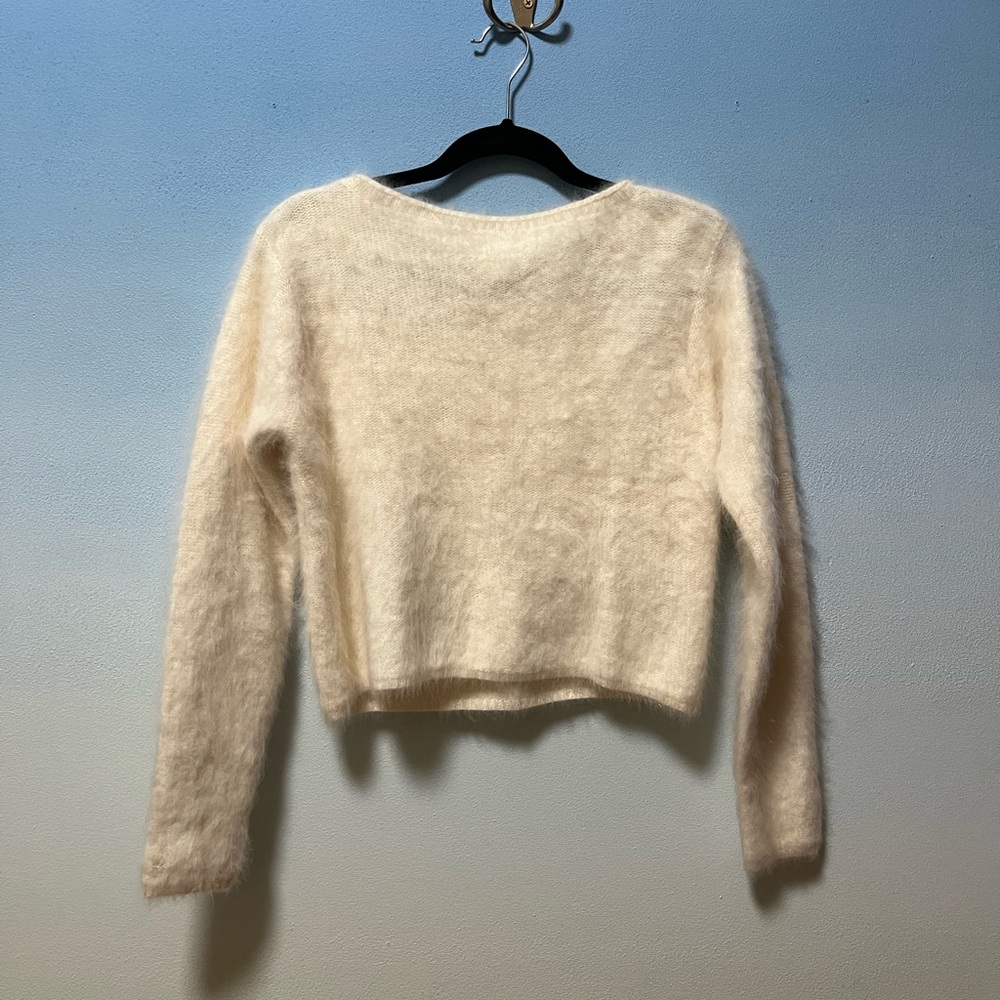 Cozy Cream 100% Angora Women's Sweater
